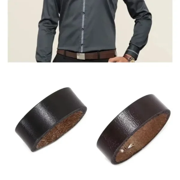 Waist Belt DIY Components Universal Waist Belt Loop Genuine Leather DIY Waist Belt Link Loop Buckle Belt Keeper Teenager - Image 2