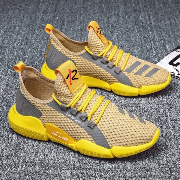 Men's Shoes Summer Trendy Fashion Lightweight Comfortable Running Casual Cut-out Men's Shoes Summer Sneakers кроссовки мужские - Image 2