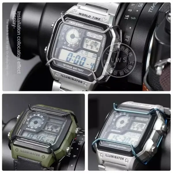 AE1200 Bumper Stainless Steel Modified Watch Bumper 3299 AE1200/AE1300 Series Modified Watch Accessories AE-1200 For Casio watch - Image 4