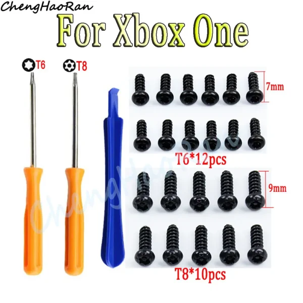 1 Set Gaming Tool Kit For Xbox One X S Slim/Elite Controller Removal Repair Screwdriver Torx T8 T6 with T6 T8 Screw Repair Tool