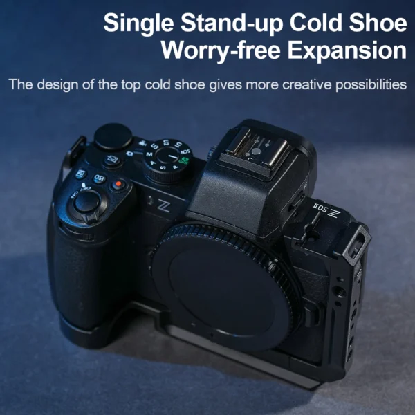 YANZUO Camera Accessory Case for Nikon Z50II Quick Plate Rabbit Cage Metal Expansion Frame for Microphone Z50 II Protection Cage - Image 3