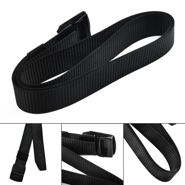 Men's D-urable Nylon Training Waist Belt With External Plastic Buckle - Wearable For Workouts - Image 5