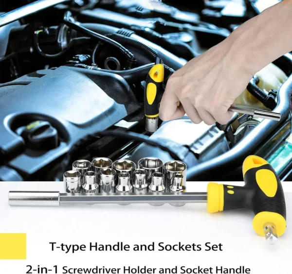 Tool Kit Household Tool Set 185-Piece General Hand Tool Kit with Toolbox Storage Case for Father‘s Day Gifts - Image 2
