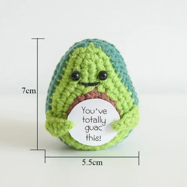 New Positive Energy Potato Hug Pocket Mini Handmade Plush Wool Knitting Doll with Card Funny Christmas Gift Home Room Decoration - Image 2