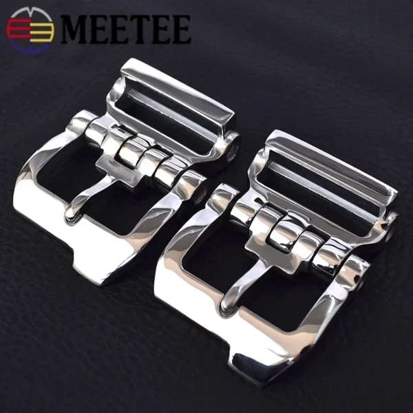 1Pc ID40mm Stainless Steel Belt Buckle Men Metal Brass Pin Buckles for 38-39mm Tape Clothes Band Head Clasp Sew Accessories - Image 4