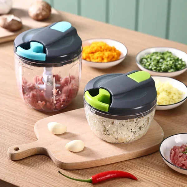 Multi Meat Mincer Garlic Chopper Onion Cutter Rotate Kitchen Cooking Accessories For Garlic Press Crusher Vegetable Chopper - Image 2