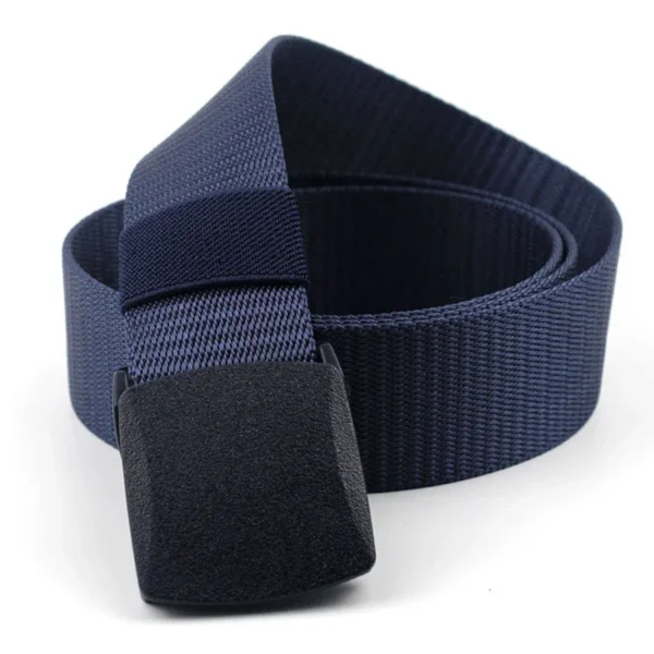 Men's D-urable Nylon Training Waist Belt With External Plastic Buckle - Wearable For Workouts
