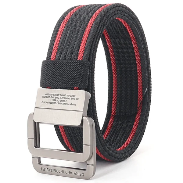 Men Belts Automatic Buckle Metal Webbing Belts for Men Canvas Nylon High Quality Stripe Strap Casual Sports Students Many colors - Image 2