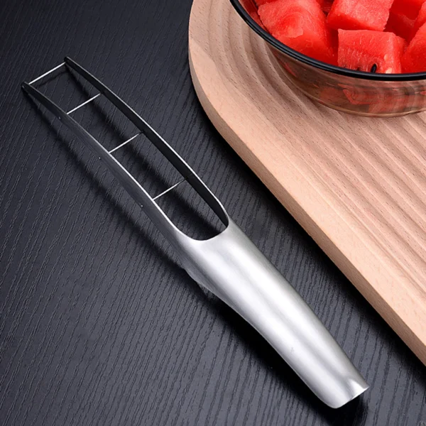 Stainless Steel Watermelon Cutter Summer Watermelon Slicer Without Dirty Hands Multi Functional Slicer For Melon Kitchen Tools - Image 2