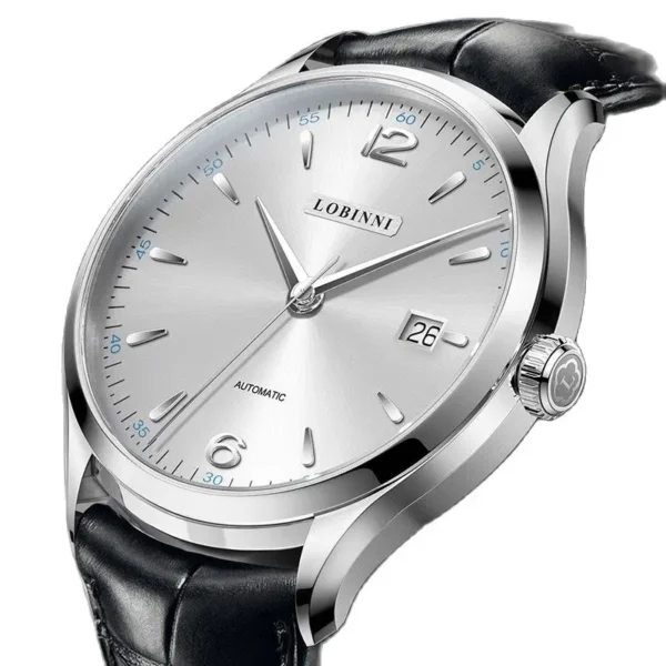 Switzerland Luxury Brand LOBINNI Seagull ST2130 Automatic Mechanical Sapphire 7.7 MM Ultra-thin Men's Watches Waterproof L16005