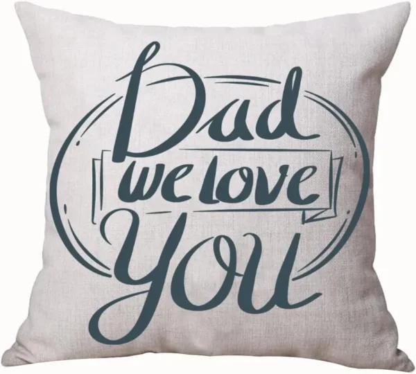 Nw Father'S Day Pillow Cover,Set Of 4 Happy Father’S Day Best Dad Ever Decorative Throw Pillow Cover Case Cushion Home Bed Sofa - Image 2