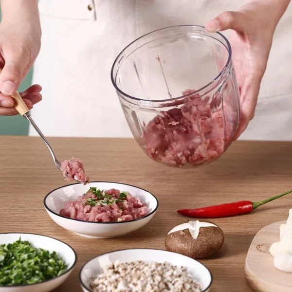 Multi Meat Mincer Garlic Chopper Onion Cutter Rotate Kitchen Cooking Accessories For Garlic Press Crusher Vegetable Chopper - Image 3
