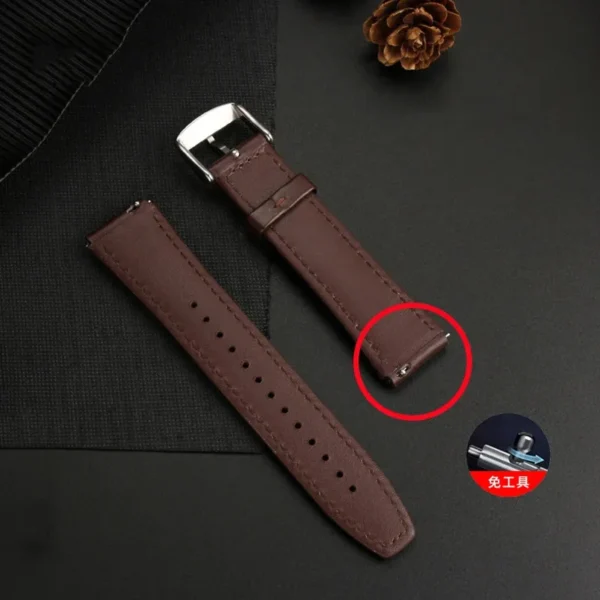 For Casio Retro Small Square A159W-N1 A158WA A168 A159 AE1200 AQ230 700 Business Watch Strap 18mm Genuine Leather Watch Strap - Image 2