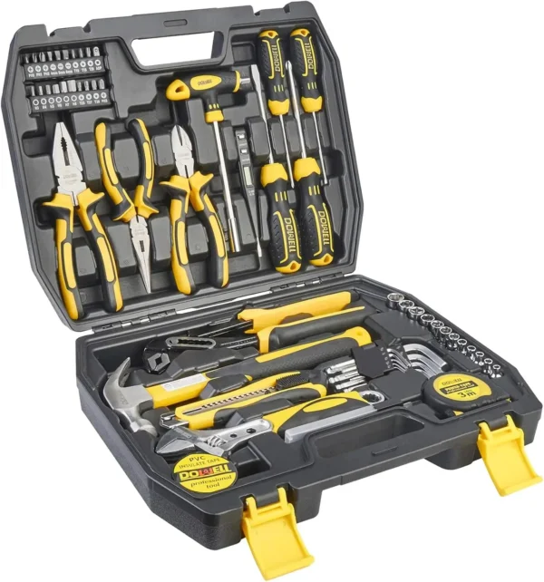 Tool Kit Household Tool Set 185-Piece General Hand Tool Kit with Toolbox Storage Case for Father‘s Day Gifts - Image 5
