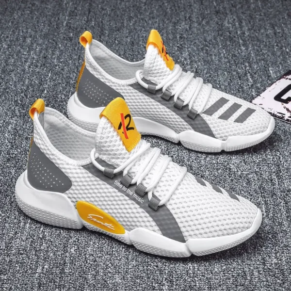 Men's Shoes Summer Trendy Fashion Lightweight Comfortable Running Casual Cut-out Men's Shoes Summer Sneakers кроссовки мужские