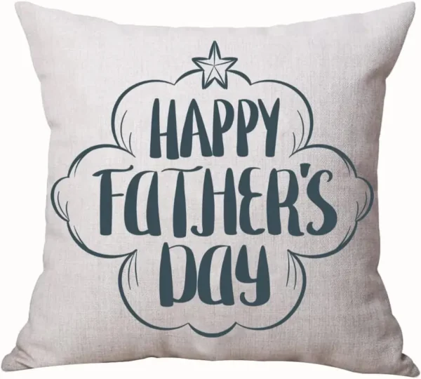 Nw Father'S Day Pillow Cover,Set Of 4 Happy Father’S Day Best Dad Ever Decorative Throw Pillow Cover Case Cushion Home Bed Sofa - Image 3