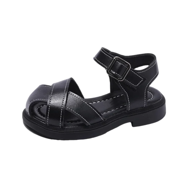 Sandals Girl Girls Sandals Summer Cute Shoes Children'S Hollow Toe Sandals Kick Beach Shoes Baby Shoes Non-Slip Footwear Sandals
