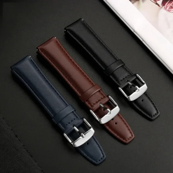 For Casio Retro Small Square A159W-N1 A158WA A168 A159 AE1200 AQ230 700 Business Watch Strap 18mm Genuine Leather Watch Strap - Image 3