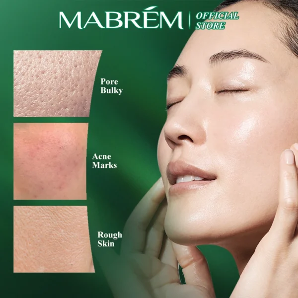 MABREM Pomegranate Fine Pores Face Serum Whitening Plant Skin Care Anti Aging Anti Wrinkle Cream Reduce Acne Marks Care 10ml - Image 3