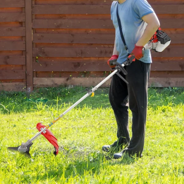 52CC 2-Stroke Garden Hedge Trimmer Combo, 10 in 1 Multi-Functional Garden Trimming Tool Gas Powered Long Reach Pole Saw Grass