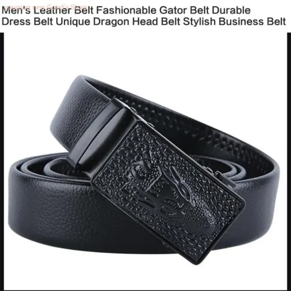 49ME Western Cowboy Belt Casual for Men Loong Buckle Collection Casual Outfit