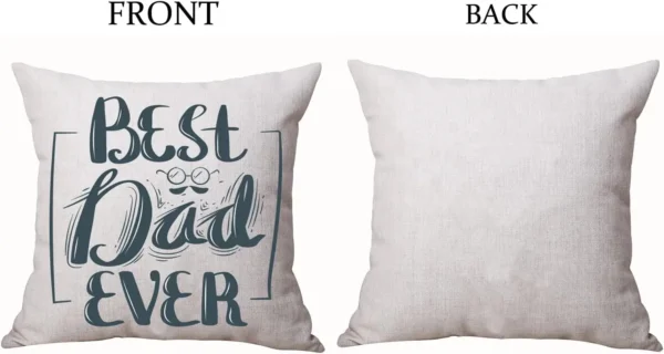 Nw Father'S Day Pillow Cover,Set Of 4 Happy Father’S Day Best Dad Ever Decorative Throw Pillow Cover Case Cushion Home Bed Sofa - Image 4