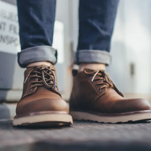Maden 2023 New Boots Men's Shoes Mid-top British Style Big Head Shoes Workwear Retro Desert Short Boots Footwear 44 - Image 3