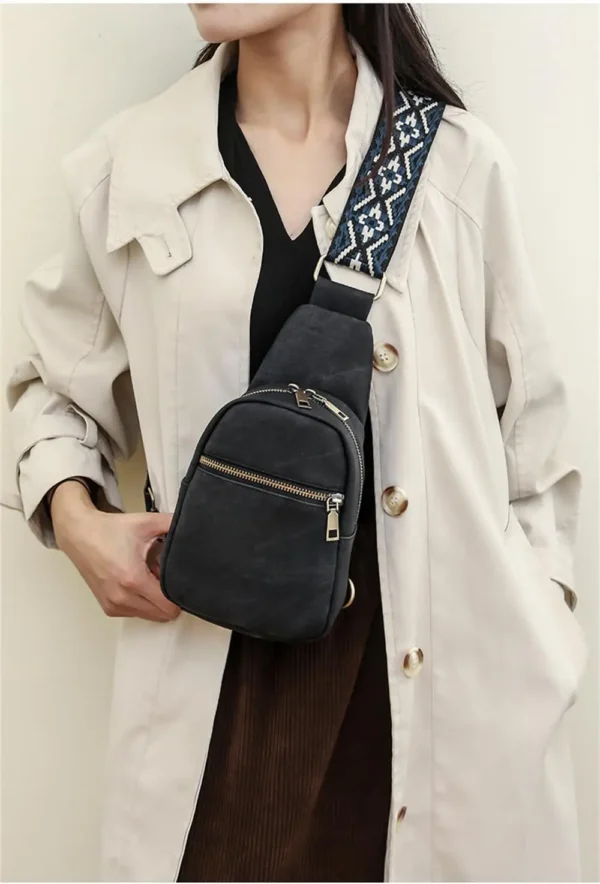 Sling Backpack Sling Chest Bag Phone Purse Waterproofing Nylon Women Men Small Shoulder Bags for Sports Shopping Leisure