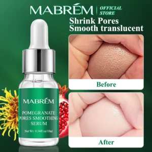 MABREM Pomegranate Fine Pores Face Serum Whitening Plant Skin Care Anti Aging Anti Wrinkle Cream Reduce Acne Marks Care 10ml