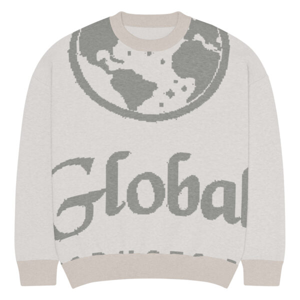 Relaxed fit knitted crew neck sweater - Image 4