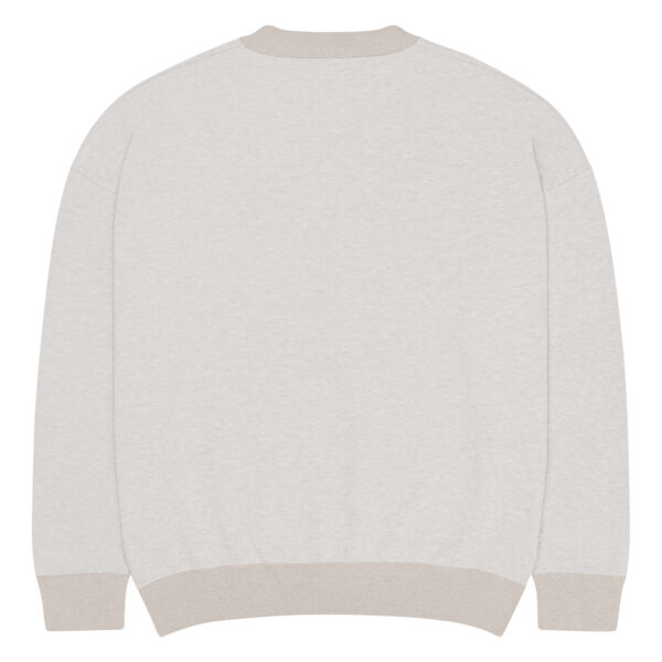 Relaxed fit knitted crew neck sweater - Image 3