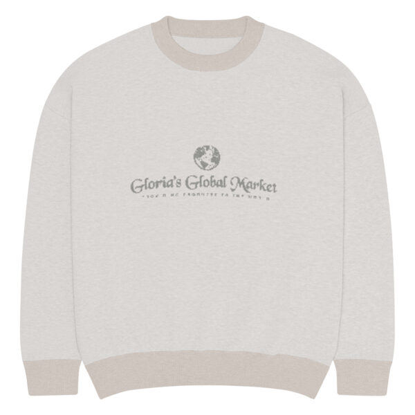 Relaxed fit knitted crew neck sweater - Image 2