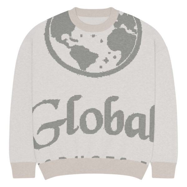 Relaxed fit knitted crew neck sweater - Image 7