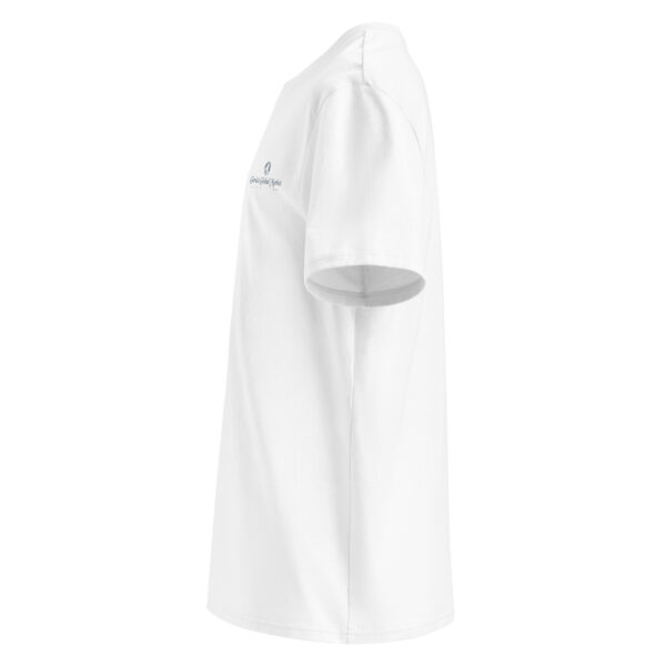 Unisex organic ribbed neck t-shirt - Image 3