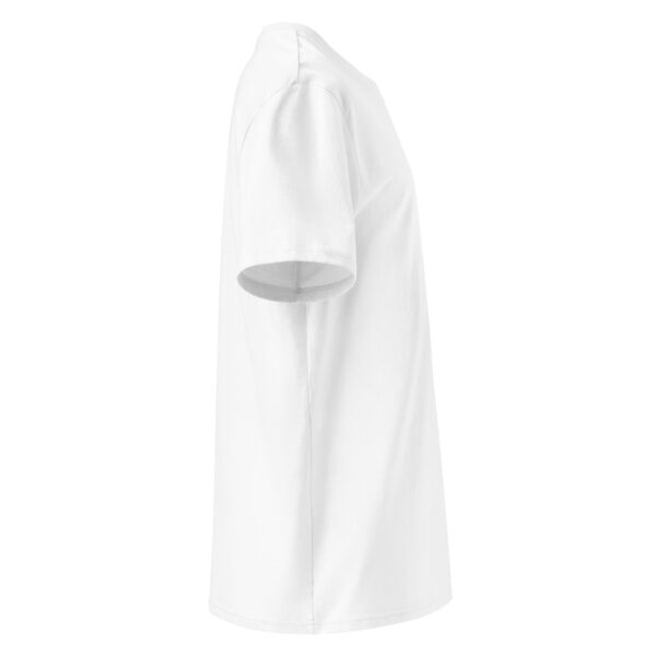 Unisex organic ribbed neck t-shirt - Image 4