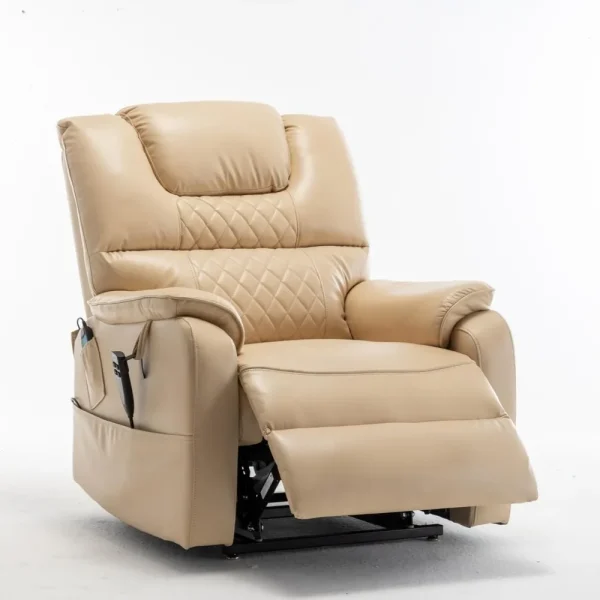 Oversized Power Lift Recliner Chair with 25" Extra-Wide Seat for Big Elderly Adults, 180 Degree Lay Flat Electric Lounge Sofa Ch