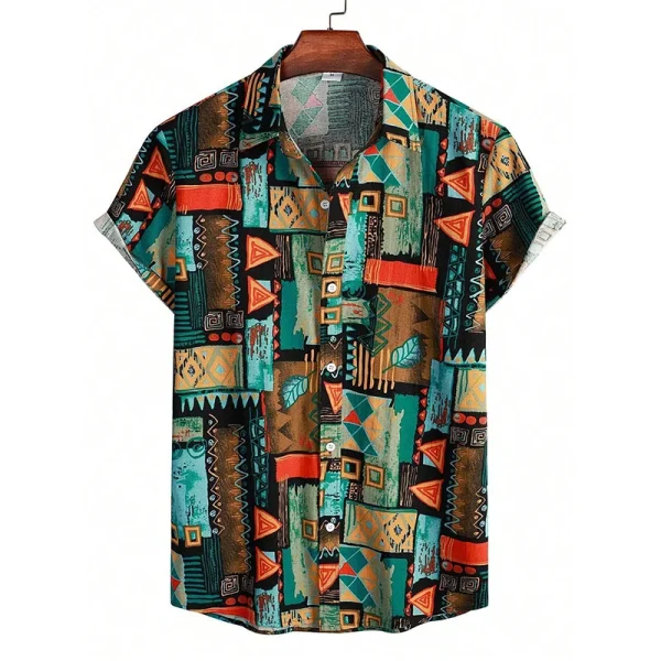 Summer 3D Graffiti Blossom Printed Shirts For Men Children Fashion Streetwear Long Sleeve T Shirt Unisex Hawaiian Shirts Blouses - Image 2