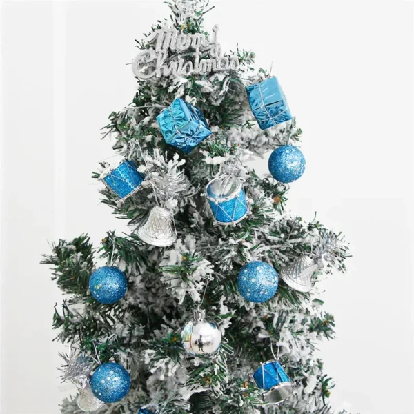 32Pcs Christmas Tree Decorations Balls Set Hanging Ball Ornaments Decor Drum Bell Pendants Box for Xmas Party Wedding Decoration - Image 5