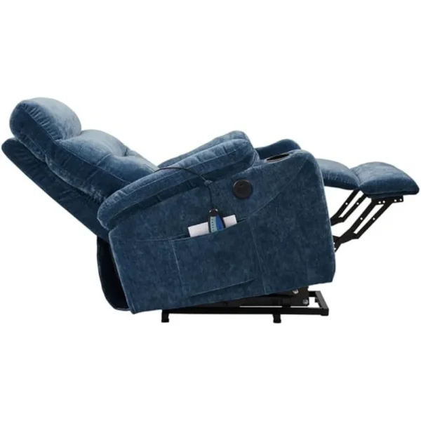 MLG Electric Power Lift Recliner Chair Sofa with Massage and Heat for Elderly,3 Positions,2 Side Pockets & Cup Holders,USB Ports - Image 5