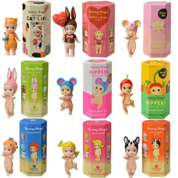 New Angel Fruit Animals Series Blind Box Anime Figure Cute Hippie Doll Trendy Car Mobile Phone Ornaments Kids Toy Birthday Gift - Image 3