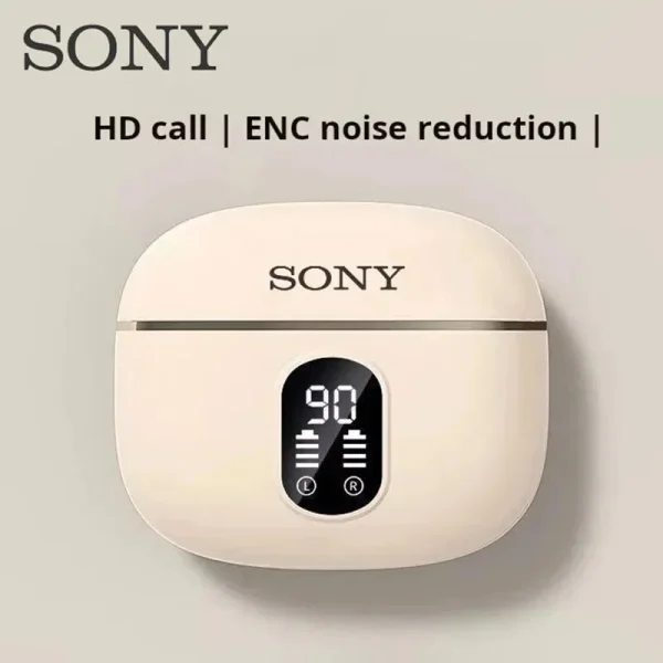 SONY Wireless Earphones 40dB Noise Cancelling Bluetooth 5.3 LED Display HD Call TWS Earbuds with Transparency Mode - Image 4