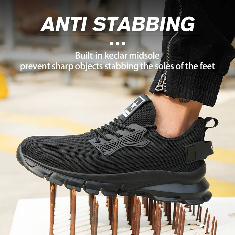 Soft-soled, comfortable, anti-smash, anti-puncture and breathable safety shoes - Image 3