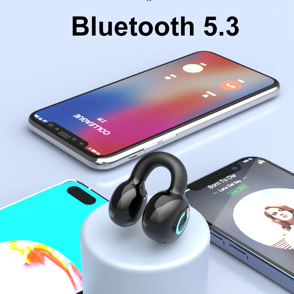 Bluetooth 5.3 Earphone Ear Clip Headphones TWS Wireless Headset HiFi Stereo Noise Reduction Earbud for Xiaomi iPhone Samsung - Image 5