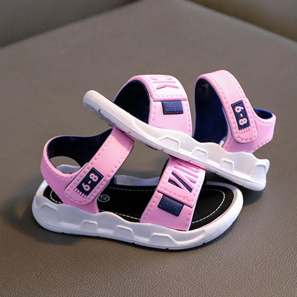 Children's Sandals Boys' Soft Bottom Anti-Slip Summer Beach Shoes Girls' Fashionable Kids' Footwear