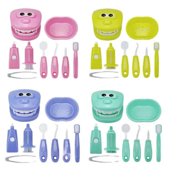Children Montessori Toys Parent-child Interaction For Girl Boy Dentist Check Teeth Model Doctors Role Play Baby Kid Learning Toy - Image 5