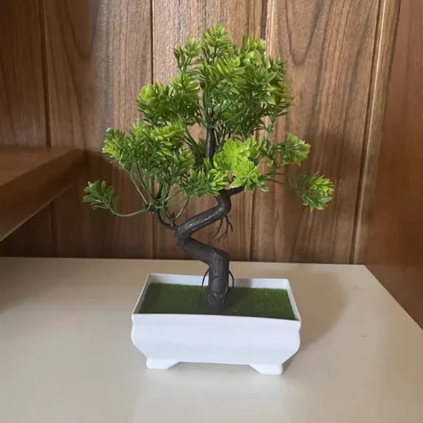 Garden Arrangement Ornaments Plastic Plants Bonsai Small Tree Pot Fake Plant Potted Flower Home Room Table Decoration - Image 5