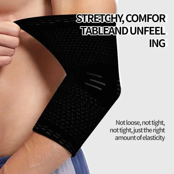 ARITAUM Elbow Compression Brace for tendonitis Relief, Tennis & Golf Support Sleeve for Arthritis, Bursitis, Weightlifting - Image 2