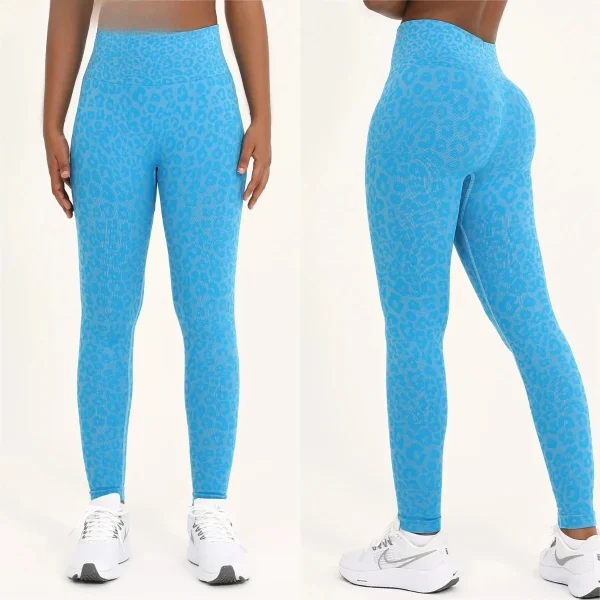 WANAYOU Women's Yoga Pants Hip Lifting Exercise Leggings High Waist Curled Up Buttocks Fitness Leggings Exercise Pants - Image 2