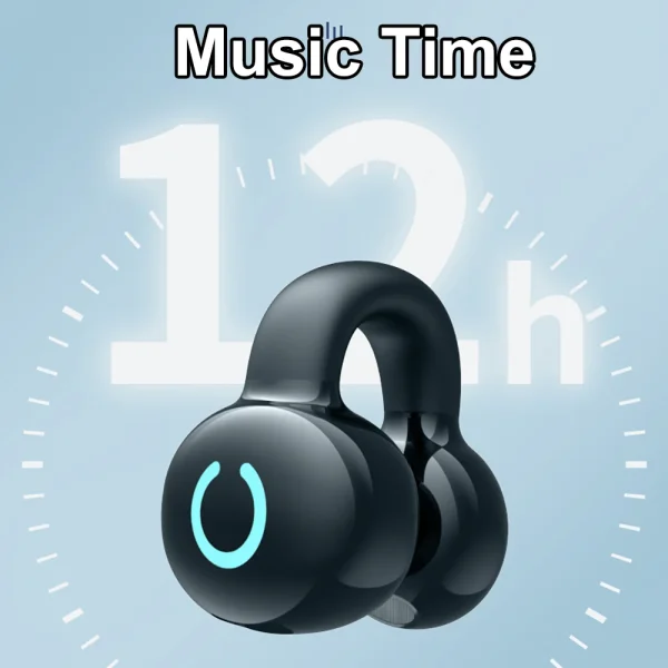 Bluetooth 5.3 Earphone Ear Clip Headphones TWS Wireless Headset HiFi Stereo Noise Reduction Earbud for Xiaomi iPhone Samsung - Image 2