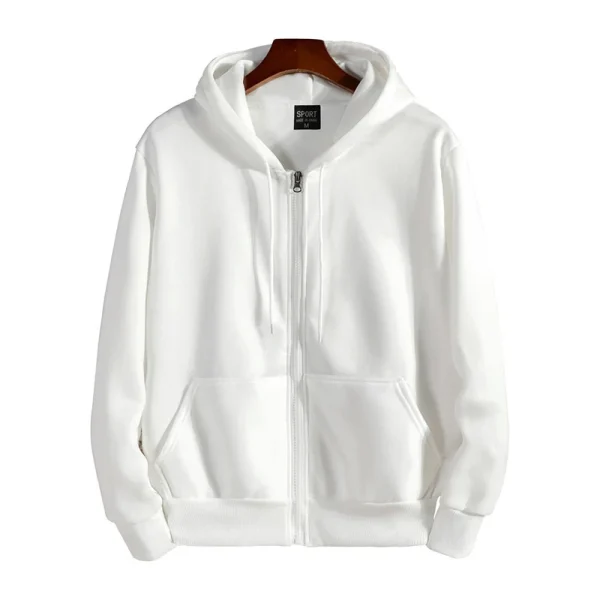 Zipper Hoodies Autumn Winter Men's New Long Sleeve Hooded Sweatshirt Fashion Casual Male Outfit Sportwear Loose Fit Clothes - Image 5